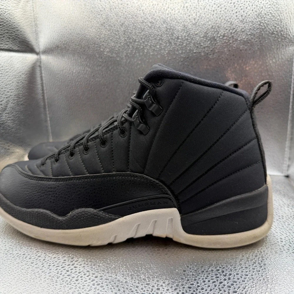 Size 10 Air Jordan 12 Retro Winter Winterized Black Mens Sneakers 130690-004‎
